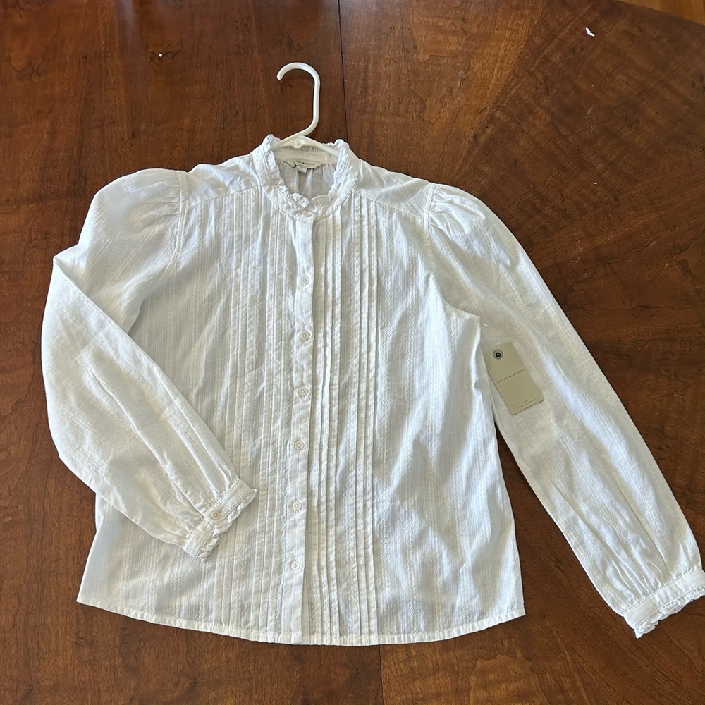 Lucky brand eyelet blouse - NWT - Bridgerton vibes Small